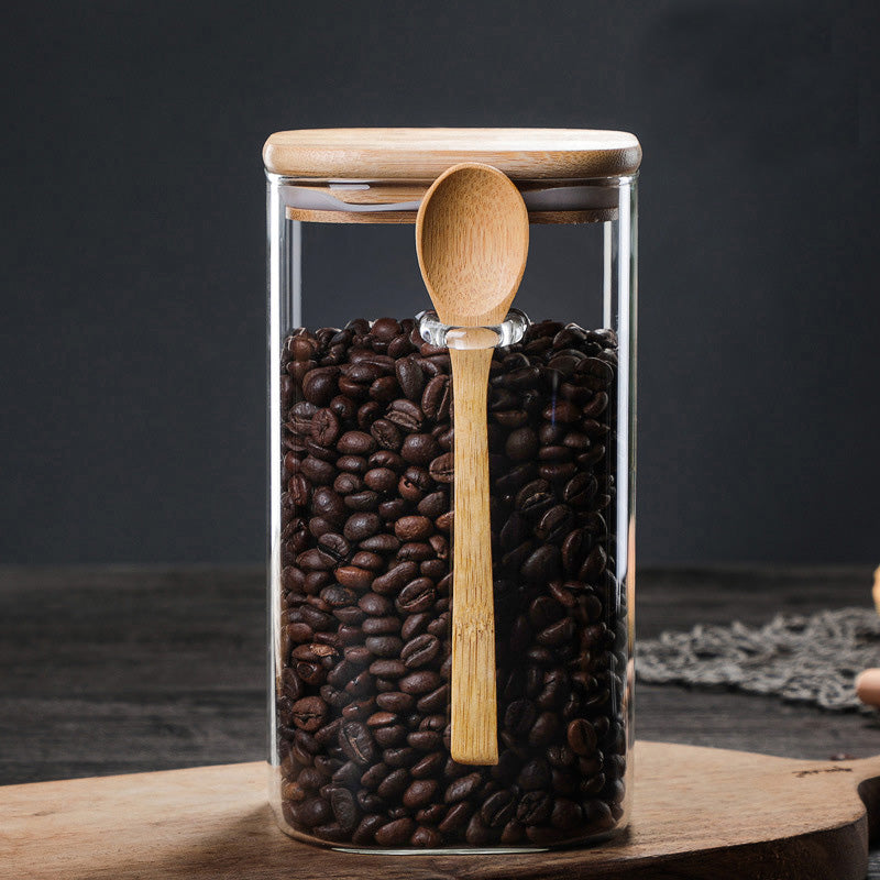 Storage Jar With Wooden Spoon