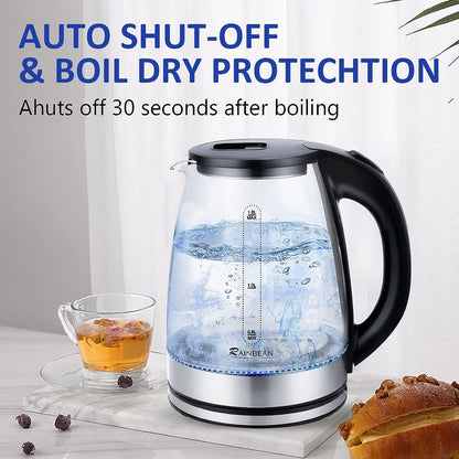 Electric Kettle Water Boiler 1.8 L _ Auto Shut_Off And Easy To Dry