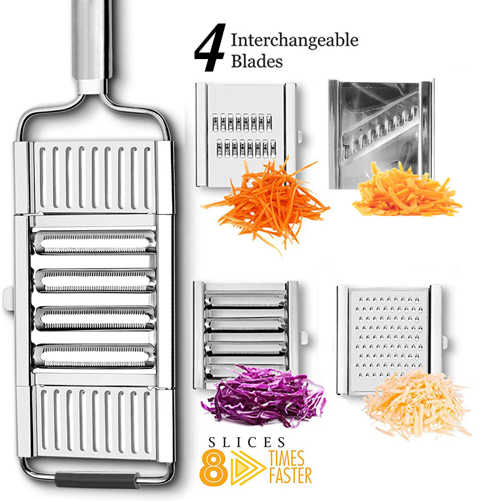 Stainless Steel Grater_ Slicer_Peeler