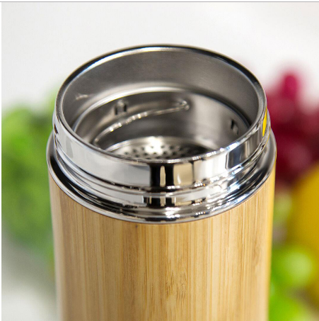 Stainless Steel Bamboo Cup 360ml