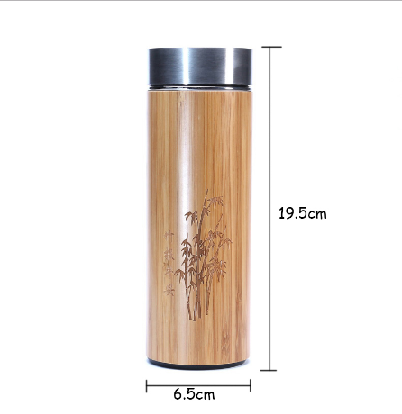 Stainless Steel Bamboo Cup 360ml