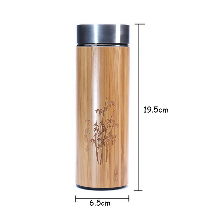 Stainless Steel Bamboo Cup 360ml