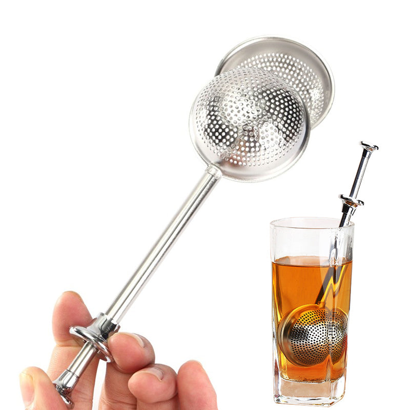 Tea strainer with handle