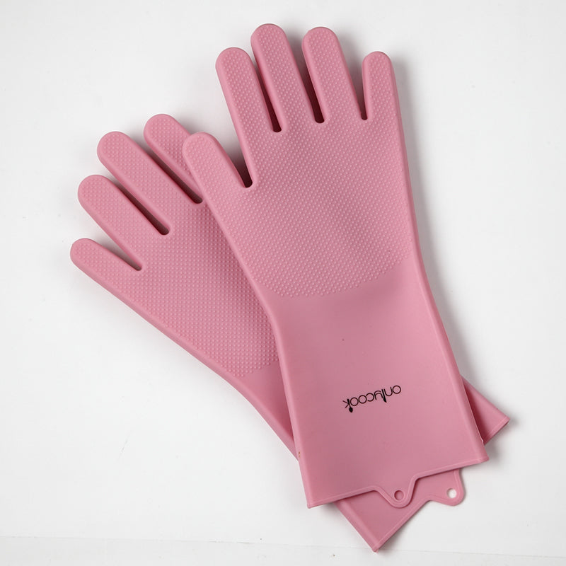 Double Sided Silicone Cleaning Gloves