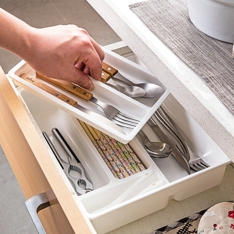 Desk drawer storage box