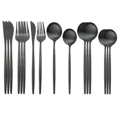 Stainless Steel Matte 16-pieces  Cutlery Set