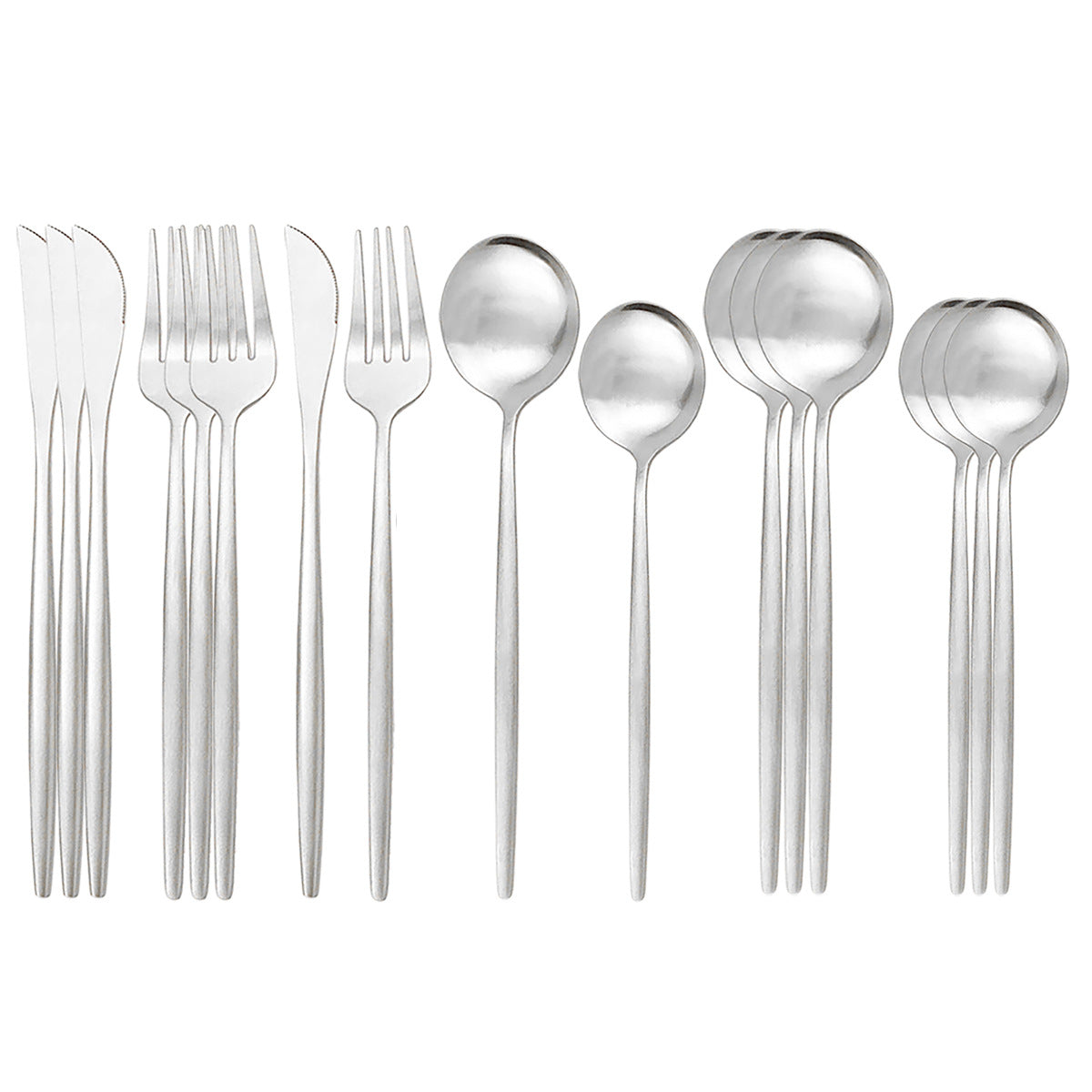 Stainless Steel Matte 16-pieces  Cutlery Set