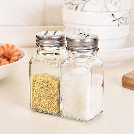 Glass Square Seasoning Bottle