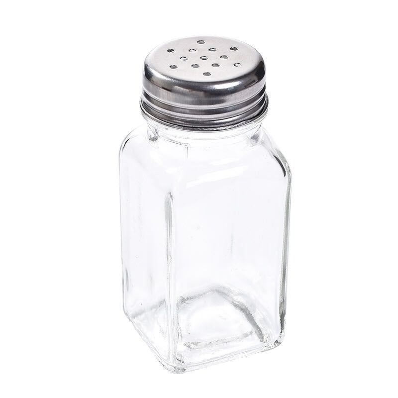 Glass Square Seasoning Bottle