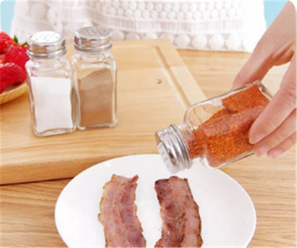 Glass Square Seasoning Bottle