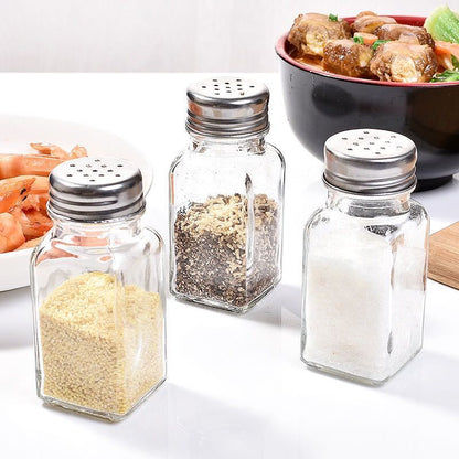 Glass Square Seasoning Bottle