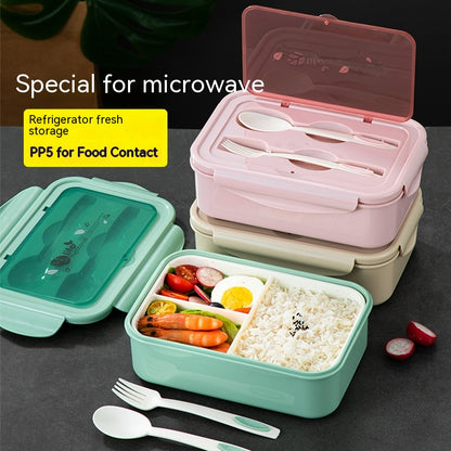 Microwave Oven Heating Lunch Box