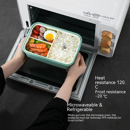 Microwave Oven Heating Lunch Box