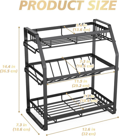 3-Tier Seasoning Organizer_Countertop Shelves Organizer