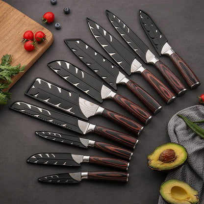 10PCS Japanese Steel Chef Knife