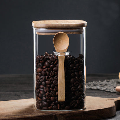 Storage Jar With Wooden Spoon