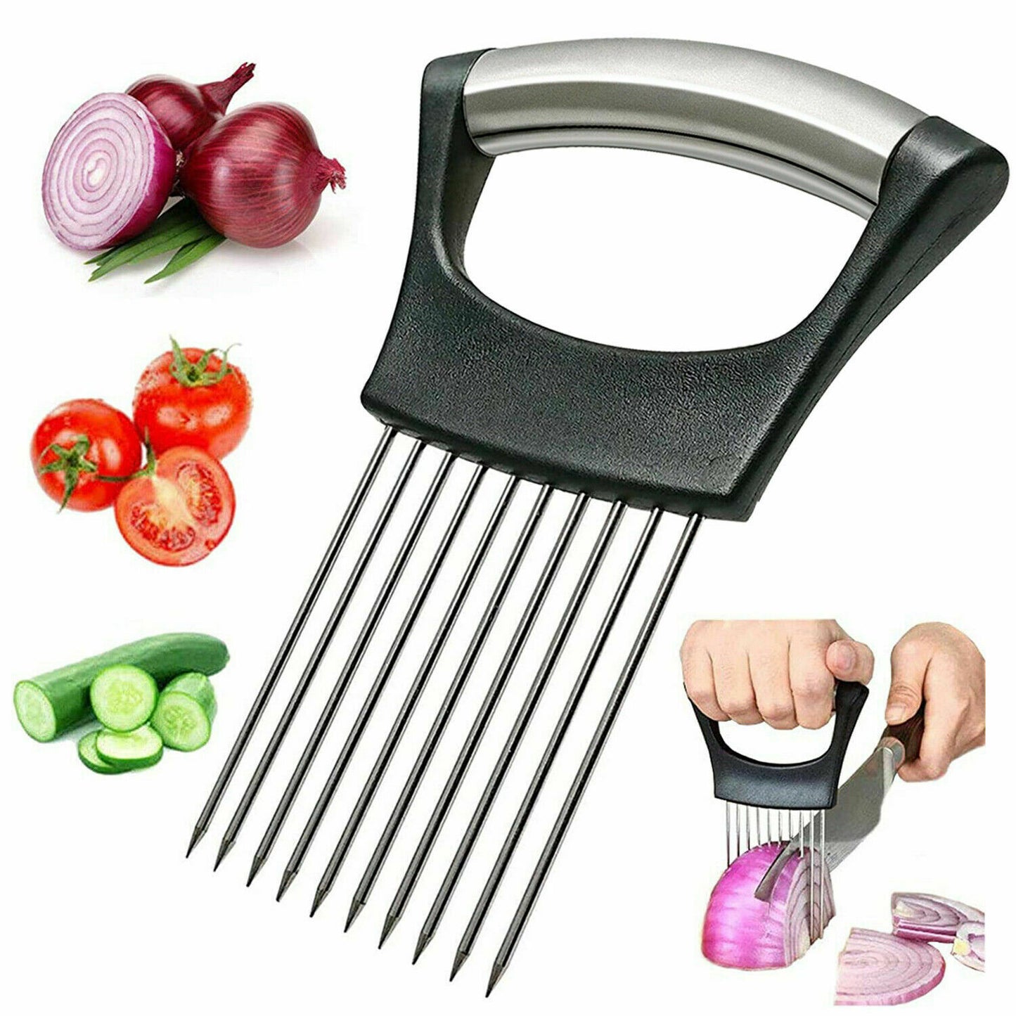 Food Slice Assistant - Stainless Steel Cutter NonSlip