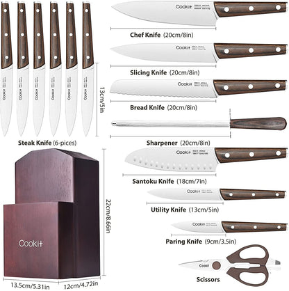 Stainless Steel Knives Set_15 Pieces