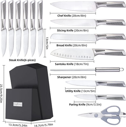 Knives  Set_15 Pieces Knives Set_LapEasy Knives Set