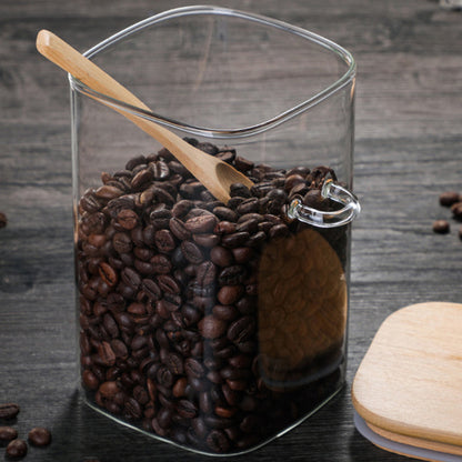 Storage Jar With Wooden Spoon