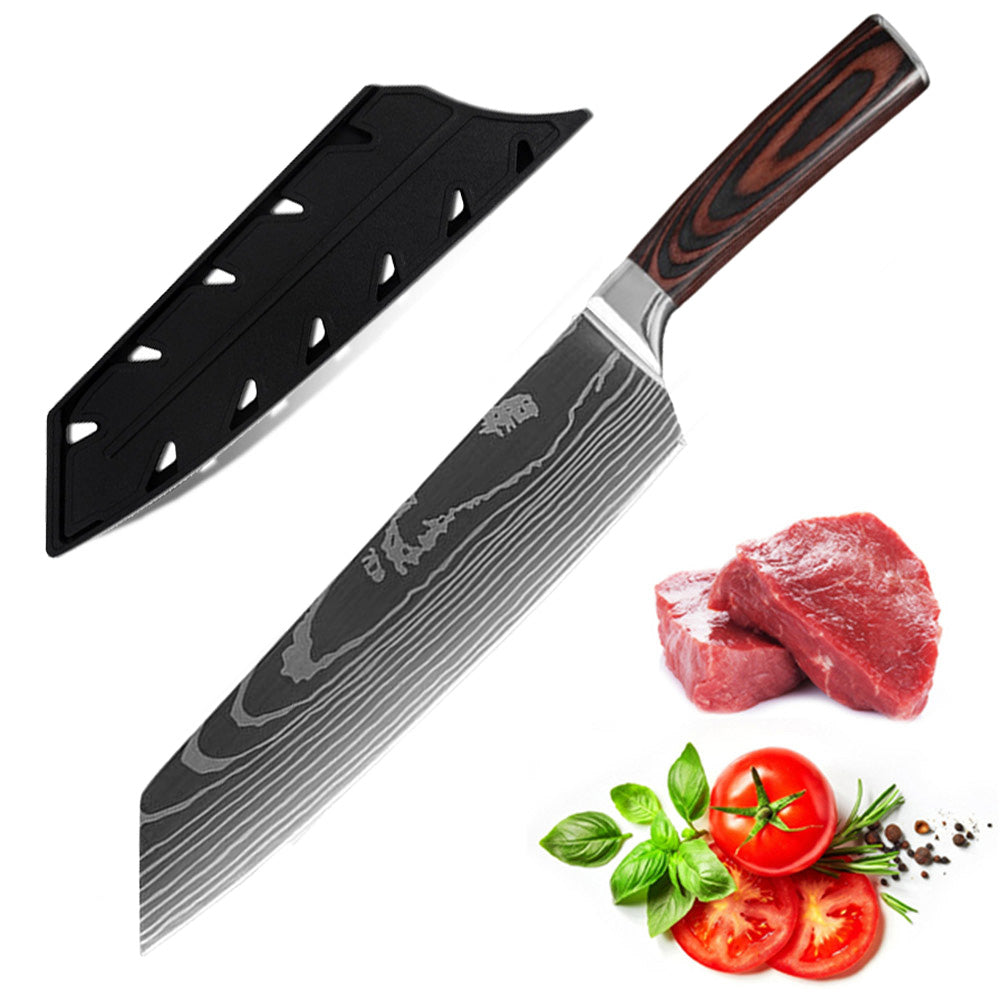 10PCS Japanese Steel Chef Knife