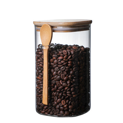 Storage Jar With Wooden Spoon