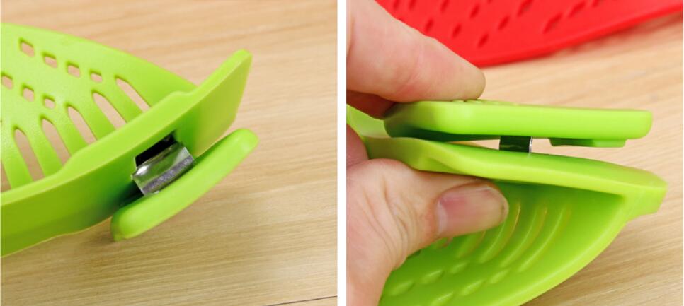 Silicone Clip-on Pot Pan Bowl Funnel _  Fits All Pots Size