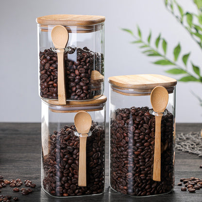 Storage Jar With Wooden Spoon