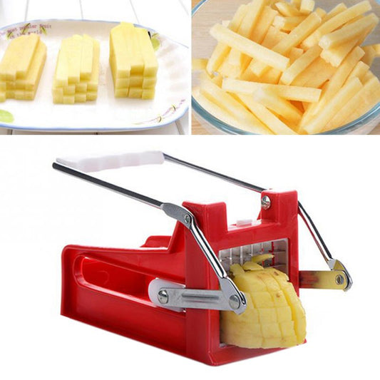 Stainless Steel French Fries Slicer_2 Blades Cutter/Chopper