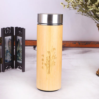 Stainless Steel Bamboo Cup 360ml