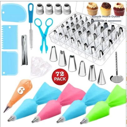 72 Pieces Cake Decorating Tools Kit