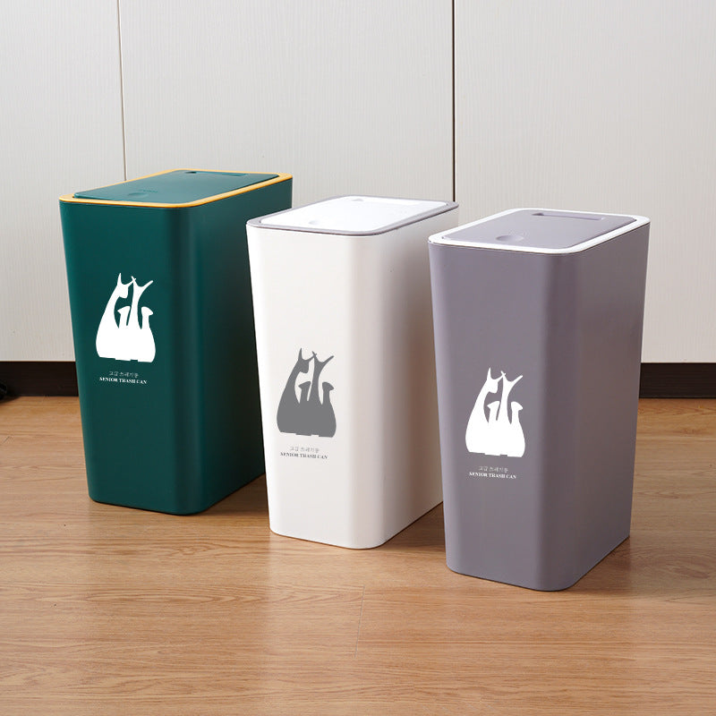 Lid Press  Trash Bin