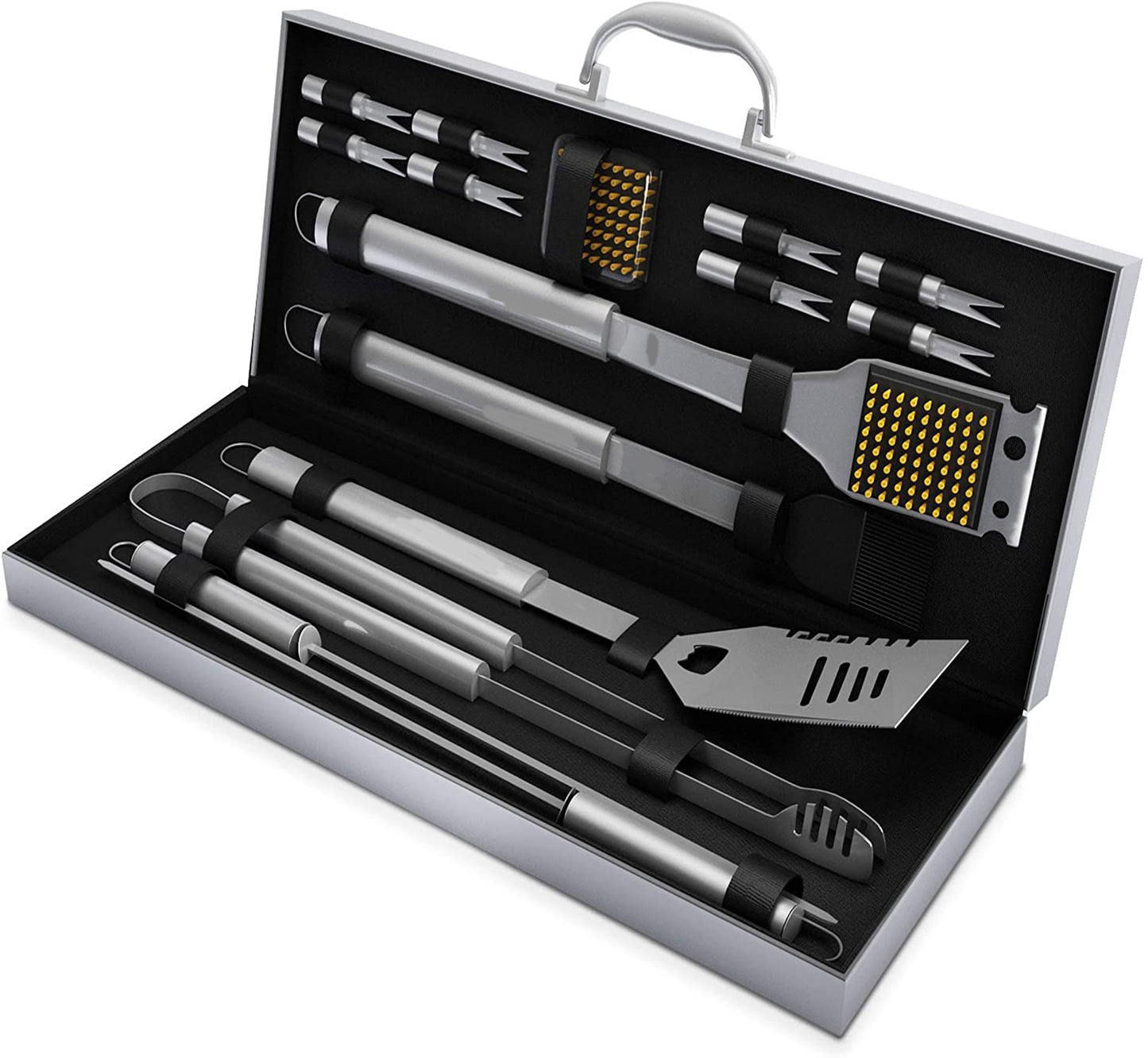 16-piece Luxury Stainless Steel Barbecue Tool Set