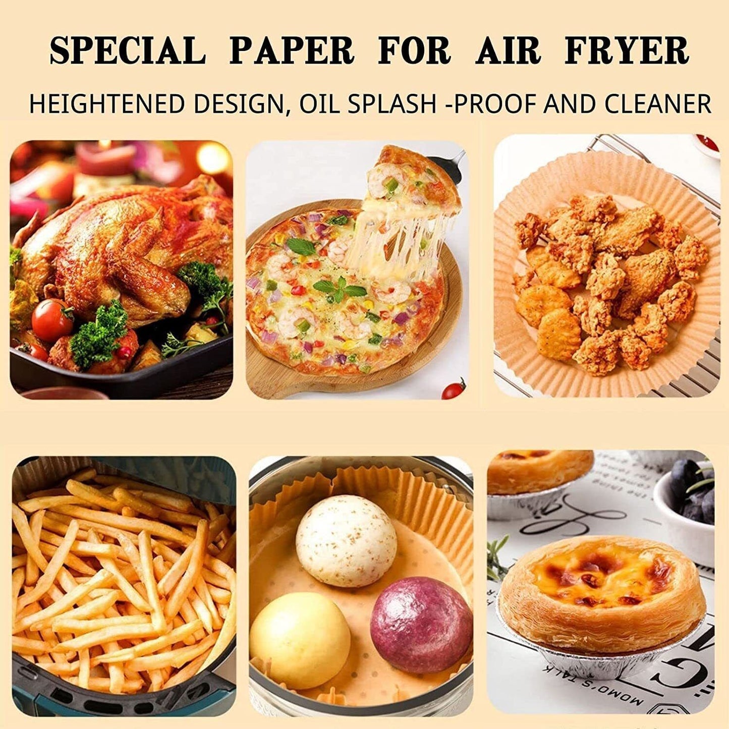 Air Fryer Disposable Papers