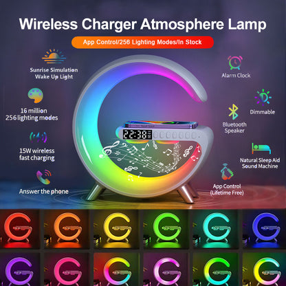 G Shaped LED Lamp_Bluetooth Speaker Wireless