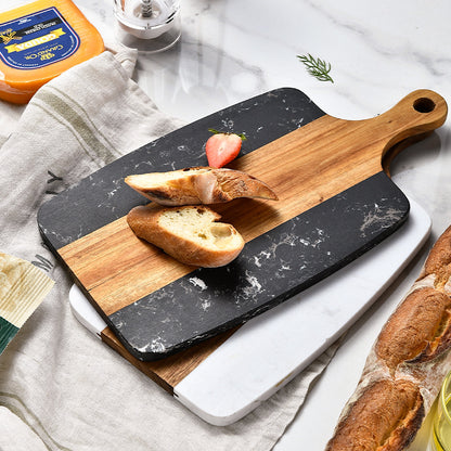 Marble Stitching Acacia Mangium Chopping Board