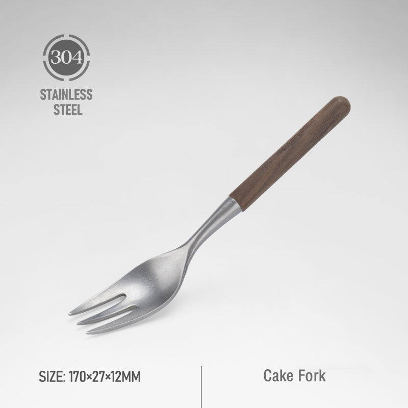 Stainless Steel Wooden Cutlery Set