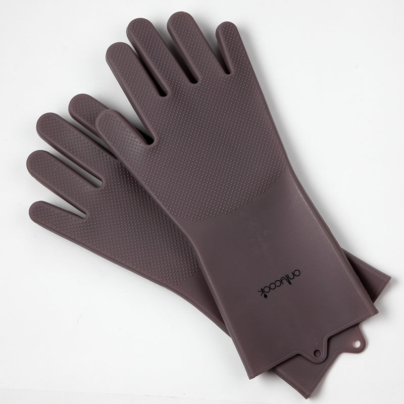 Double Sided Silicone Cleaning Gloves