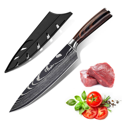 10PCS Japanese Steel Chef Knife