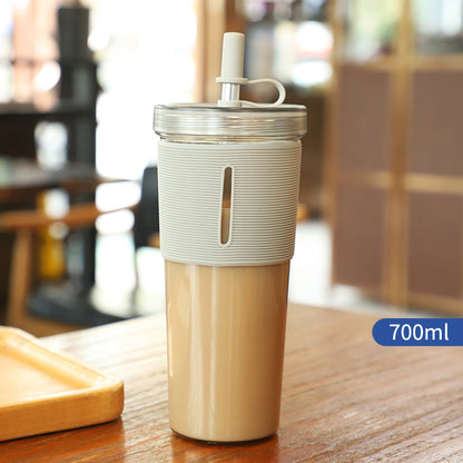 New Style 700ml Large-capacity Water Cup_Cup With Straw