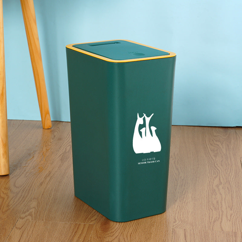 Lid Press  Trash Bin