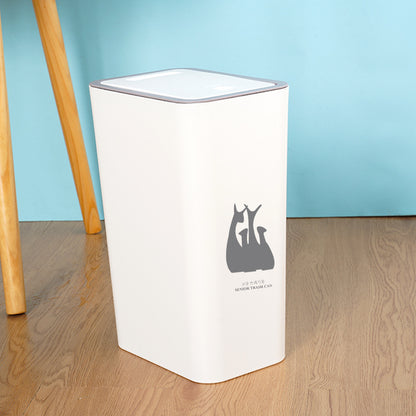 Lid Press  Trash Bin