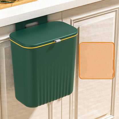 Domestic Hanging Kitchen Waste Bin With Lid