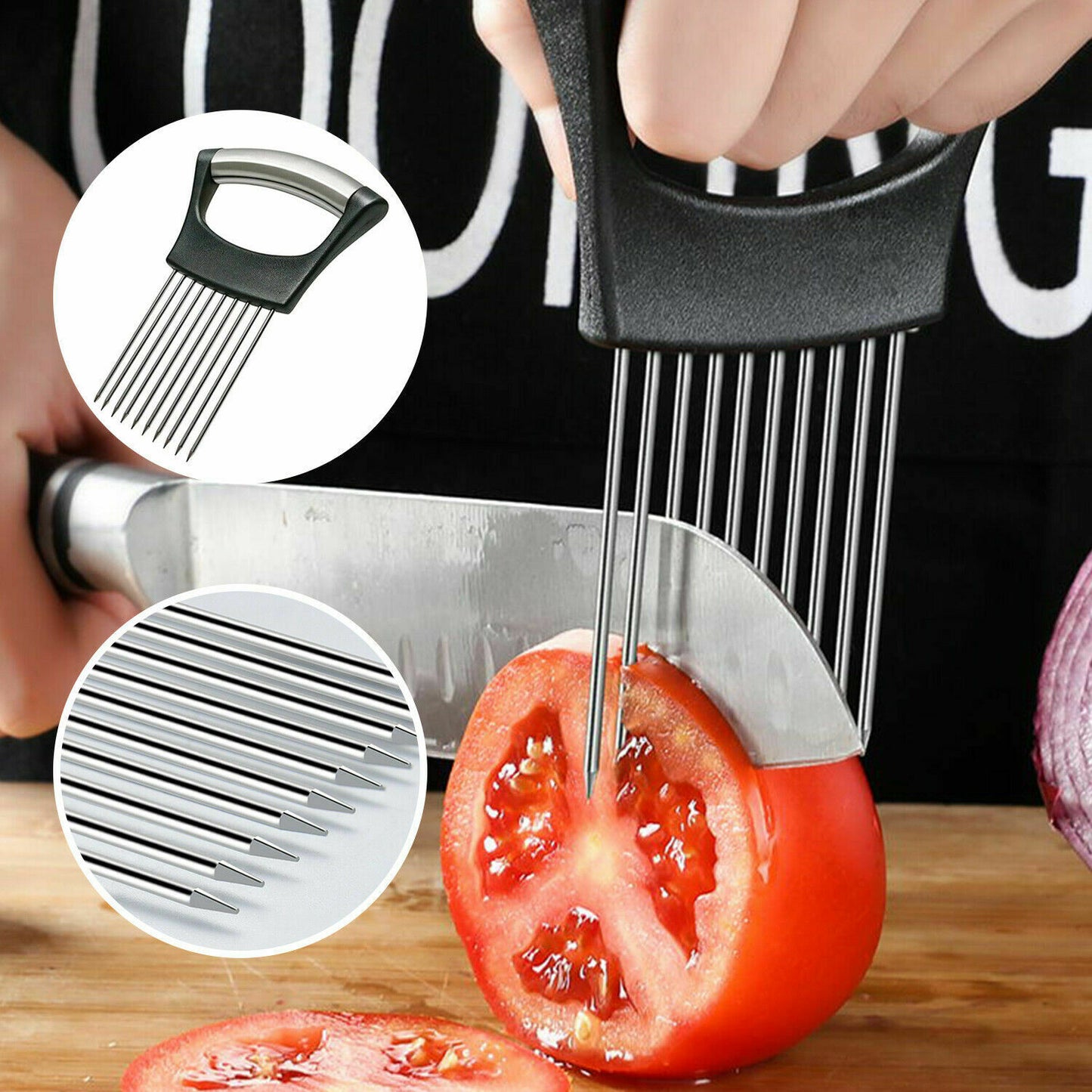 Food Slice Assistant - Stainless Steel Cutter NonSlip