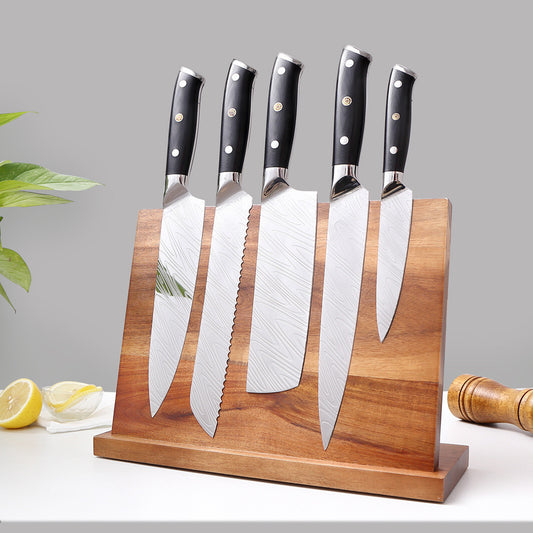 Magnetic Wooden Knife Holder