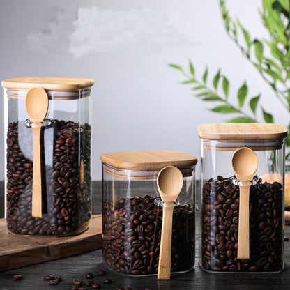 Storage Jar With Wooden Spoon