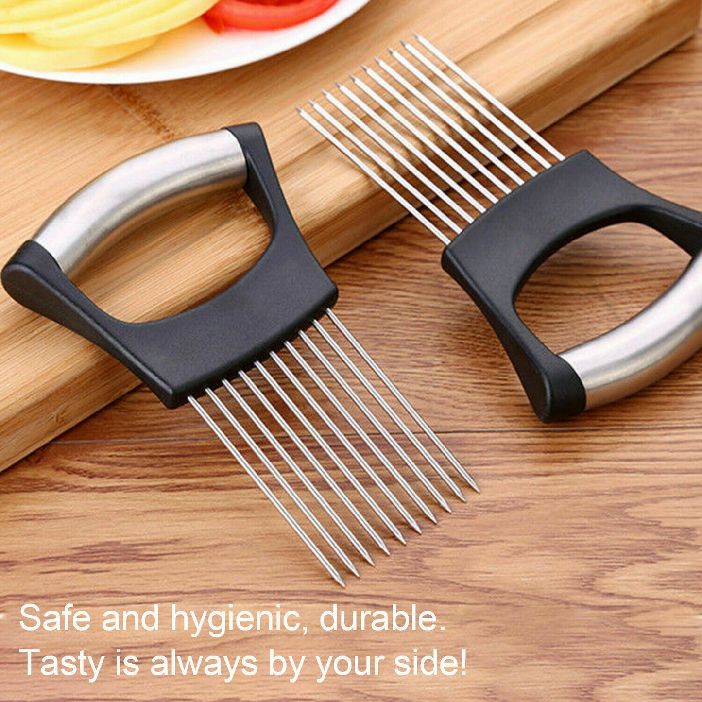 Food Slice Assistant - Stainless Steel Cutter NonSlip