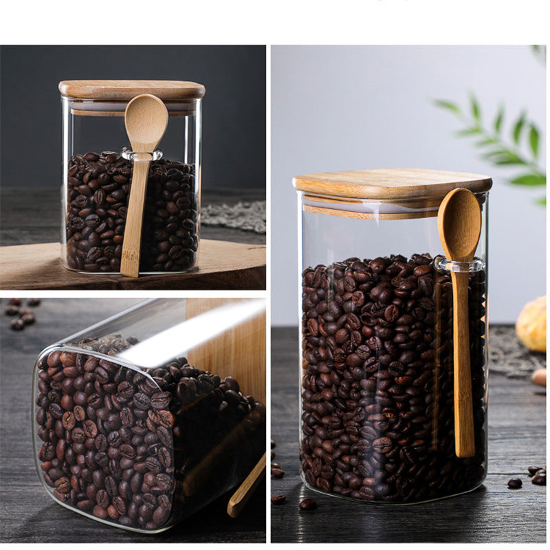 Storage Jar With Wooden Spoon